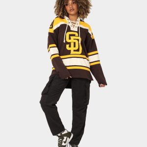 47 Men's San Diego Padres Lacer Pullover Hoodie - Brown - M